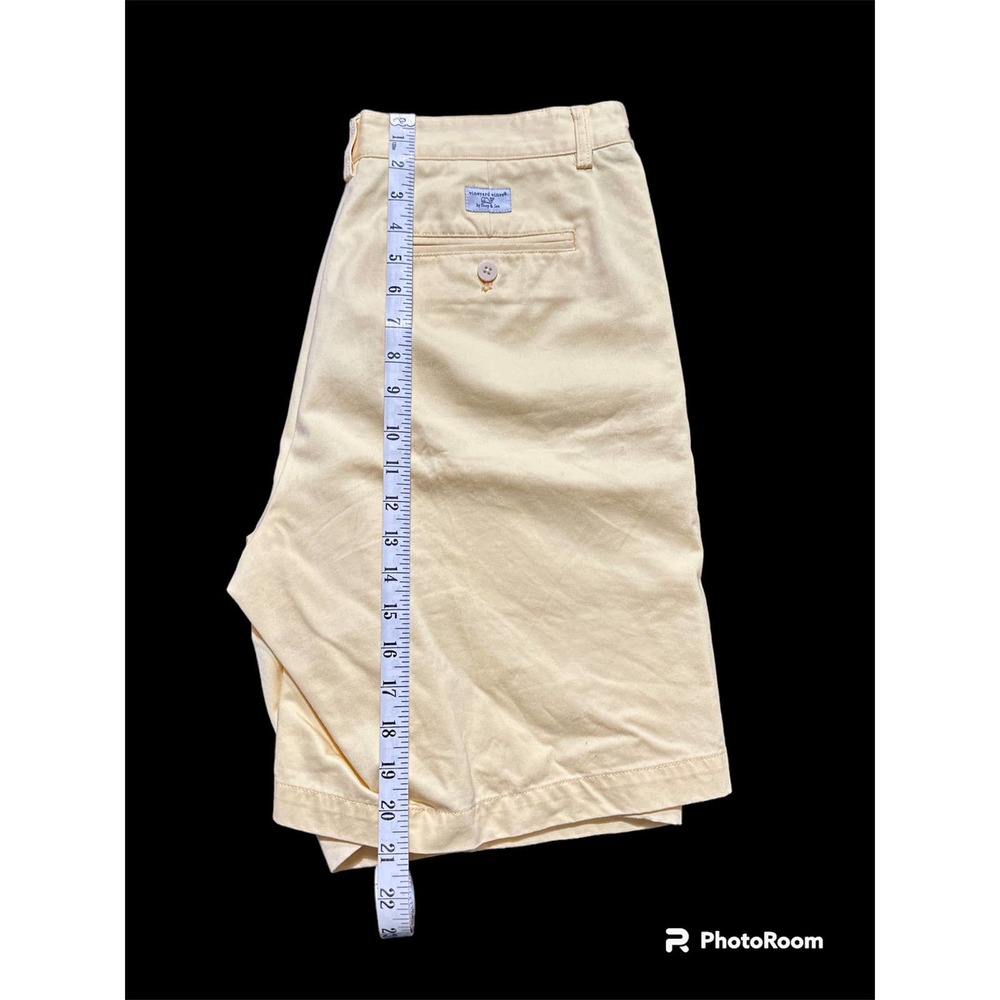 Vineyard Vines Yellow Club Shorts Flat Front Sz 34